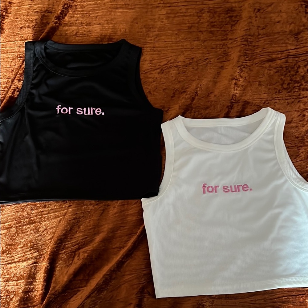 Black and White Kids Tank Tops